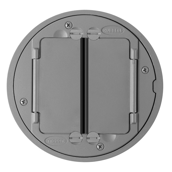 Electrical Box Cover, Round, Cast Aluminum